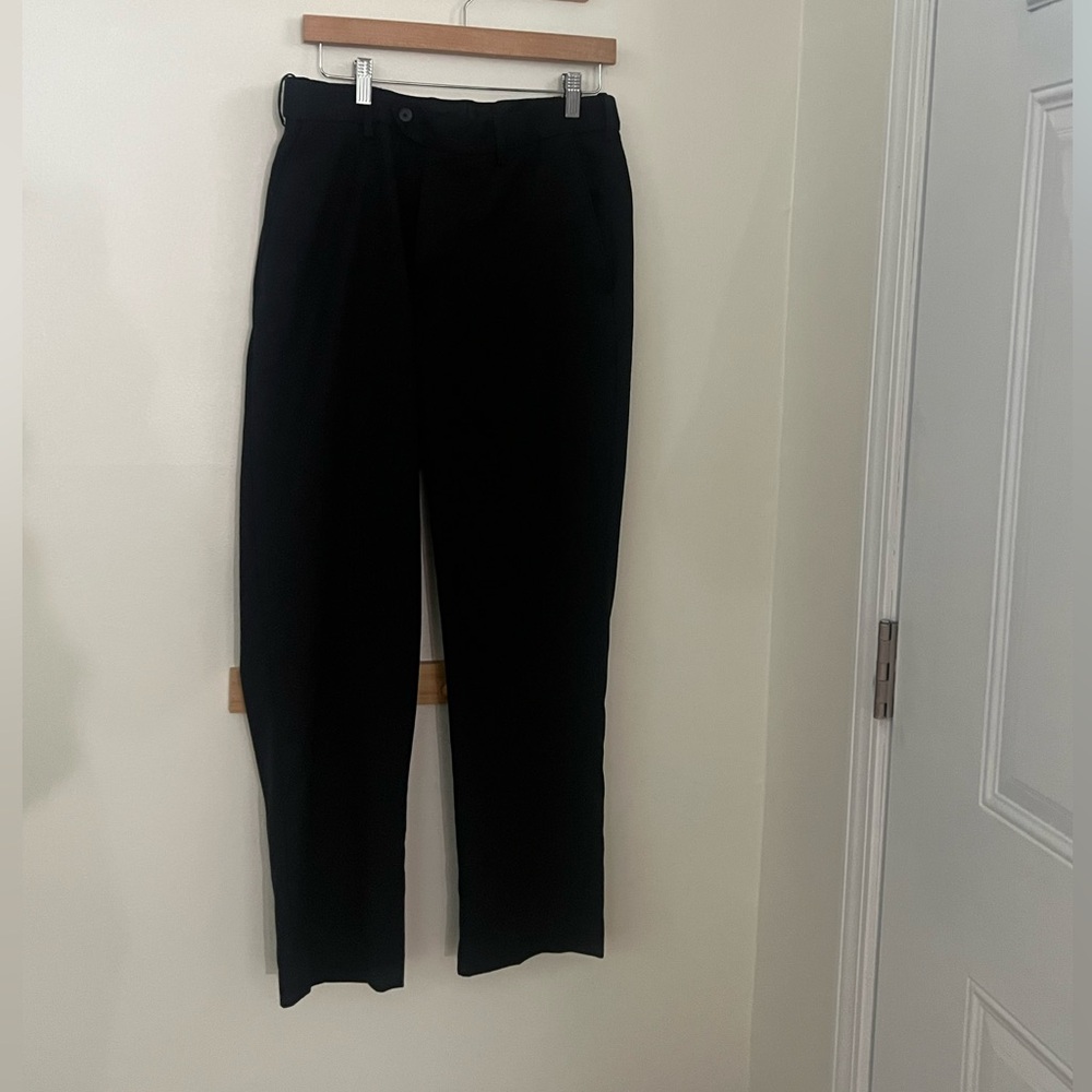 Croft & Barrow Men's Classic Black Dress Pants no flaws size 32 x 20